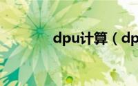 dpu计算（dppm计算公式）