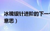 冰魄银针进阶的下一个暗器（冰魄银针是什么意思）