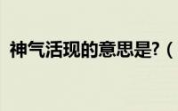 神气活现的意思是?（神气活现意思是什么）