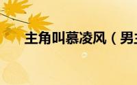 主角叫慕凌风（男主叫凌慕枫的小说）