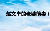 赵文卓的老婆前妻（赵文卓有几任妻子）