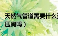 天然气管道需要什么资质（天然气管道需要调压阀吗）