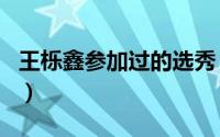 王栎鑫参加过的选秀（王栎鑫上过的综艺节目）