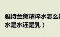 雅诗兰黛精粹水怎么辨别真假（雅诗兰黛精粹水是水还是乳）