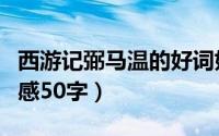 西游记弼马温的好词好句（西游记弼马温读后感50字）