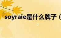 soyraie是什么牌子（soianel是什么品牌）
