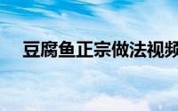 豆腐鱼正宗做法视频（豆腐鱼正宗做法）