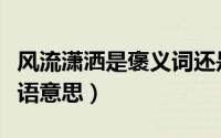 风流潇洒是褒义词还是贬义词（风流潇洒的成语意思）