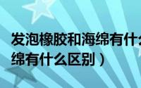 发泡橡胶和海绵有什么区别呢（发泡橡胶和海绵有什么区别）