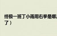终极一班丁小雨用右拳是哪几（终极一班丁小雨为什么不见了）