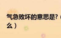气急败坏的意思是?（气急败坏‘的意思是什么）