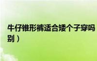 牛仔锥形裤适合矮个子穿吗（锥形牛仔裤和小脚牛仔裤的区别）