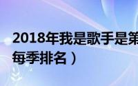 2018年我是歌手是第几季（2018年我是歌手每季排名）