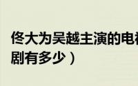 佟大为吴越主演的电视剧（佟大为主演的电视剧有多少）
