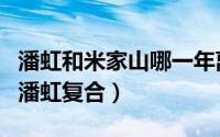 潘虹和米家山哪一年离的婚（米家山为何不与潘虹复合）