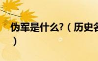 伪军是什么?（历史名词『伪军』是什么意思）