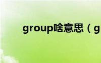 group啥意思（group是什么牌子）