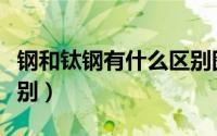 钢和钛钢有什么区别图片（钢和钛钢有什么区别）