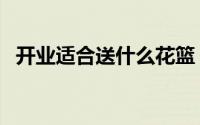 开业适合送什么花篮（开业适合送什么花）