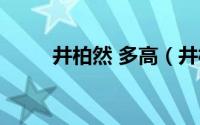 井柏然 多高（井柏然身高是多少）