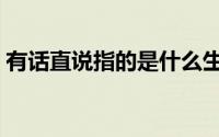 有话直说指的是什么生肖（有话直说的意思）