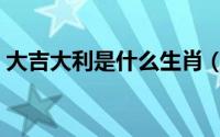 大吉大利是什么生肖（大吉大利是什么意思）