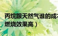 丙烷跟天然气谁的成本低（丙烷和天然气哪个燃烧效果高）