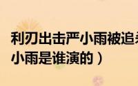 利刃出击严小雨被追杀是哪一集（利刃出击严小雨是谁演的）