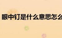 眼中钉是什么意思怎么造句（什么是眼中钉）