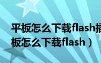 平板怎么下载flash插件玩得王者荣耀吗（平板怎么下载flash）