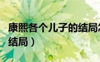 康熙各个儿子的结局怎么样（康熙各个儿子的结局）
