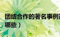 团结合作的著名事例简短（团结合作的故事有哪些）