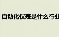 自动化仪表是什么行业（自动化仪表是什么）