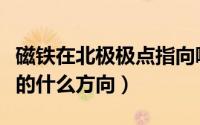 磁铁在北极极点指向哪（磁体的北极指向地理的什么方向）