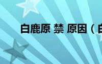 白鹿原 禁 原因（白鹿原为什么被禁）