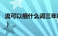 流可以组什么词三年级上册（流可以组什么词）