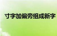 寸字加偏旁组成新字（寸字加偏旁组新字）