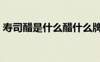 寿司醋是什么醋什么牌子（寿司醋是什么醋）