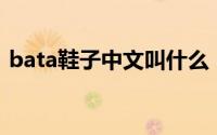 bata鞋子中文叫什么（bada鞋是什么牌子）