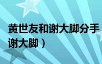 黄世友和谢大脚分手（黄世友最后为什么离开谢大脚）