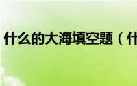 什么的大海填空题（什么的大海一年级填空）