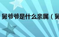 舅爷爷是什么亲属（舅爷爷的父亲怎样称呼）