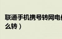 联通手机携号转网电信（联通携号转网电信怎么转）