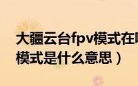 大疆云台fpv模式在哪里设置（大疆云台fpv模式是什么意思）