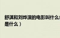 舒淇和刘烨演的电影叫什么名字（舒淇那部韩国电影的名字是什么）