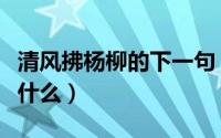 清风拂杨柳的下一句（清风扶细柳的下一句是什么）