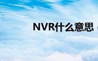 NVR什么意思（nvr什么意思）