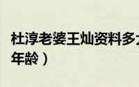 杜淳老婆王灿资料多大（杜淳老婆王灿的真实年龄）