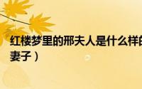 红楼梦里的邢夫人是什么样的人（红楼梦87版邢夫人是谁的妻子）