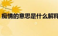 痴情的意思是什么解释（痴情的意思是什么）
